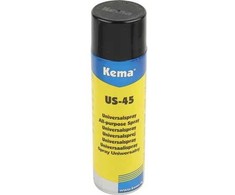 KEMA Universali purškiamoji priemonė US-45 500 ml rūdžių pašalinimo priemonė, drėgmės išstūmiklis, nuo korozijos apsauganti ir tepimo priemonė