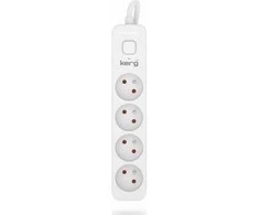 KERG M02391 ILGTINIMO LAIDAS SU JUNGIKLIU 4 LIZDAI 10A 2300W 1,5M KABELIS