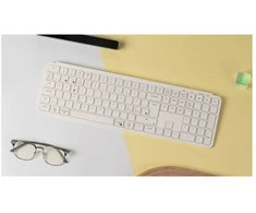 Klaviatūra Keychron B6 Pro Ultra-Slim Wireless Tri-Mode Ivory Baltas