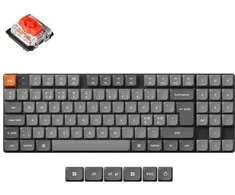 Klaviatūra Keychron K13 MAX belaidis trijų režimų karštojo keitimo QMK/VIA Gateron žemo profilio raudonas