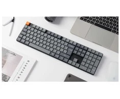 Keychron K5 MAX belaidis trijų režimų karštojo keitimo QMK/VIA Gateron žemo profilio rudas
