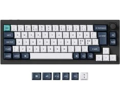 Klaviatūra Keychron Q2 Max, laidinis ir belaidis, USB + RF belaidis + „Bluetooth“, magnetinis-mechaninis rakto jungiklis, RGB LED, juodas, anglies pluošto
