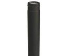 Kierulff MB juodas dūmų vamzdis 100 m, 500 mm ilgio - ilgis 500 mm x 1 mm su keramine tarpine