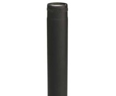 Kierulff MB juodas dūmų vamzdis 100 m, 1000 mm skersmens, 1000 mm x 1 mm, su keramine tarpine