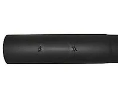 Kierulff MB juodas dūmų vamzdis 150 mm 500 ilgis - 500 mm ilgis su valymo sklende