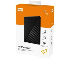 Kietasis diskas Dysk zewnętrzny HDD Western Digital My Passport 1TB Juodas (My Passport external hard)