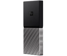 Kietasis diskas Western Digital „My Passport“ SSD, 2 TB, USB Type-C, 3.2 Gen 1 (3.1 Gen 1), 540 MB/s, juoda, sidabrinė
