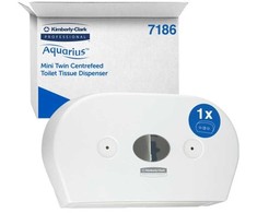 Staples Kimberly Clark Nordic Dozatorius, Kimberly-Clark Aquarius, Midi, 13,3x46,4x27,4 cm, baltas, plastikinis