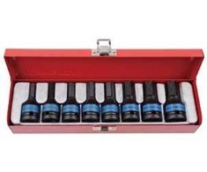 KING TONY 1/2 "HEX IMPACT SOCKET RINKINYS 8 vnt. H5, H6, H8, H10, H12, H14, H17, H19