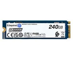 Kingston Technology 240G DC2000B PCIe 4.0 M.2 2280 Enterprise SSD (be radiatoriaus), 240 GB, M.2, 4500 MB/s