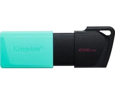 Kingston Technology „DataTraveler“ 256 GB USB 3.2 Gen1 „Exodia M“ (juoda + žalsvai mėlyna), 256 GB, USB A tipo, 3.2 Gen 1 (3.1 Gen 1), slankiklis, 10 g, juoda, turkio spalvos