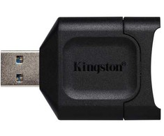 Kingston Technology MobileLite Plus, SD, Juoda, USB 3.2 Gen 1 (3.1 Gen 1) A tipo, 51,8 mm, 33,5 mm, 9 mm