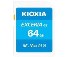 Atminties kortelė Karta Kioxia Exceria G2 SDXC 64 GB Class 10 UHS-I/U3 V30 (LNEX2L064GG4)