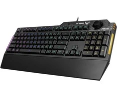 Žaidimų klaviatūra Asus TUF Gaming K1, Nordic (Šiaurės šalių) išdėstymas, RGB, Juoda