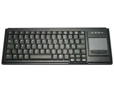 Cherry INDUSTRY 4.0 COMPACT ULTRAFLAT/TOUCHPAD Klaviatūra USB Juodas