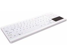 Klaviatūra „Cherry Contour Active Key QuickClean Medical IP68 Touchpad Compact“ su laidu Baltas C7412 (AK-C7412F-GUS-W/NOR)