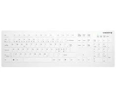 „Contour Design Contour Active Key QuickClean“ medicininė klaviatūra su nuimamu dangteliu, viso dydžio belaidė, balta, PN C8112, viso dydžio (100 %), belaidė, radijo dažnių belaidė, žirklinio mygtuko jungiklis, QWERTY, balta
