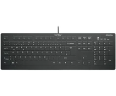 Klaviatūra Contour „Design Active Key AK-C8112-U1-B“, viso dydžio (100 %), laidinis, USB, žirklinio mygtuko jungiklis, baltas