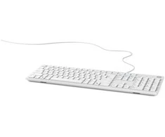 Klaviatūra DELL KB216, viso dydžio (100 %), laidinis, USB, membraninis, QWERTY, baltas