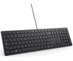Klaviatūra DELL KB525C, viso dydžio (100 %), laidinis, USB, stūmoklio klavišo jungiklis, QWERTY, juodas