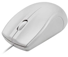 Laidinė optinė pelė DELTACO, 3 mygtukai su slinkties ratuku, 1200 DPI, balta 1,2 m USB-A jungtis / MS-711-W / 1903340