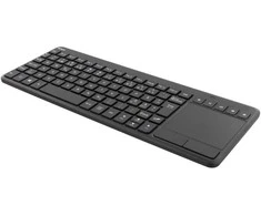 Belaidė mini klaviatūra su jutikliniu kilimėliu, šiaurietišku išdėstymu, USB nano imtuvu, juoda DELTACO / TB-504