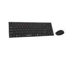 Klaviatūra Esperanza EK122K, Full-size (100%), Wireless, RF belaidė, QWERTY, Juodas, su pele