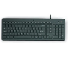 Klaviatūra HP 150 WD KBD FR, Full-size (100%), su laidu, USB, Juodas