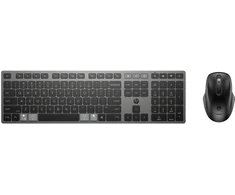 Klaviatūra HP 720 MULTI RCHRGBL WLS KB MS, Full-size (100%), Wireless, USB + Bluetooth, Mechaninė, Juodas, su pele