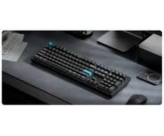 Klaviatūra Keychron Q6 Ultra 8K, Full-size (100%), su laidu &amp; Wireless, USB + RF belaidė + Bluetooth, Mechaninė, RGB LED, Juodas