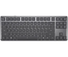 Klaviatūra Lenovo 4Y41V37381, be skaitmenų bloko (80–87 %), laidinė ir belaidė, USB + RF belaidis + Bluetooth, optinis klavišų jungiklis, LED, pilka