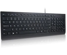 Klaviatūra Lenovo Essential, Full-size (100%), su laidu, USB, Juodas