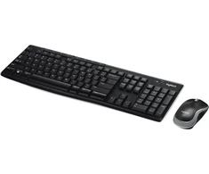 Klaviatūra Logitech Belaidis rinkinys MK270, Full-size (100%), Wireless, RF belaidė, QWERTY, Juodas, su pele