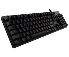 Klaviatūra Logitech G G512 anglies pluošto, GX rudas, laidinis, USB, membraninis, QWERTY, RGB LED, anglies pluošto