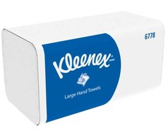 Kleenex Kleenex - Popieriniai rankšluosčiai, sulankstyti V forma, celiuliozė, 2 sluoksnių - 124 x 15=1860 segmentų