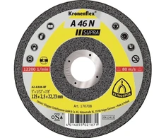 Klingspor pjovimo diskas A 46 N 170708 įspaustas 125 mm 22,23 mm 25 vnt.