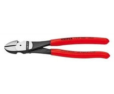 Knipex 74 01 140, Šoninės kerpamosios, chromo-vanadžio plienas, plastikas, raudona, 140 mm, 131 g