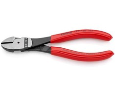Knipex 74 01 160, Įstrižinės replės, Chromo-vanadžio plienas, Plastikas, Raudona, 160 mm, 178 g