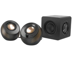 Creative Labs Creative Pebble X Plus, 2.1 kanalų, 30 W, Universali, Juoda, 60 W, 93 dB