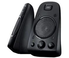 Kompiuterio kolonėlės Logitech Speaker System Z623, 2.1 channels, 200 W, Universal, Juodas, 400 W, Rotary