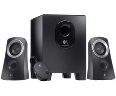 Kompiuterio kolonėlės „Logitech“ garsiakalbių sistema Z313, 2.1 kanalai, 25 W, PC, juoda, 50 W, laidinis
