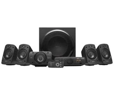 Kompiuterio kolonėlės Logitech erdvinio garso garsiakalbiai Z906, 5.1 kanalai, 500 W, Universalūs, Juodi, 1000 W, IR