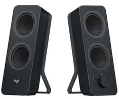 Kompiuterio kolonėlės Logitech Z207 „Bluetooth“ kompiuterio garsiakalbiai, 2.0 kanalai, laidiniai ir belaidžiai, 5 W, juodi