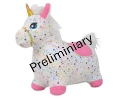 KREA Hop And Bounce Plush Horse, Rainbow (36-2033)