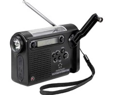 Renkforce RF-CR-200 statybinis radijo imtuvas, nešiojamas, įkraunamas, saulės baterijos, rankinis žadintuvas, jodo funkcija (RF-4694806)
