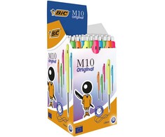BIC M10 Original Medium Fantasy Colours tušinukas – su paspaudimo mechanizmu – (50 vienetų)