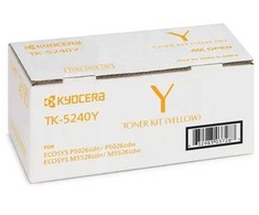 KYOCERA TK-5240Y, 3000 puslapių, geltona, 1 vnt.