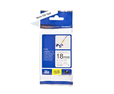 Tasma Brother juosta BROTHER TZe-FX241 18 mm x 8 m juoda ant balto analogas