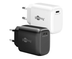 Įkroviklis Goobay Szybka kroviklis USB-C™ PD GaN (25 W) juoda - Wersja kolorystyczna juoda
