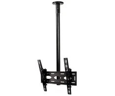 B-Tech Universalus plokščio ekrano lubų laikiklis su pakreipimu (VESA 400) – 1 m Ø50 mm stulpas, 165,1 cm (65"), 50 kg, metalas, chromuotas